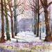 Painting NO.  2477 THE HAGUE  LANGE VOORHOUT SPRING by Thurnherr Edith | Painting Subject matter Urban Watercolor