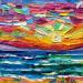 Gemälde Sunset on the sea von Georgieva Vanya | Gemälde Figurativ Landschaften Öl