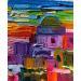 Peinture Colorful Island par Georgieva Vanya | Tableau Figuratif Paysages Huile