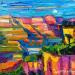 Painting Sunrise on Verdon by Georgieva Vanya | Painting Figurative Landscapes Oil