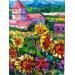 Peinture Provence sunflowers par Georgieva Vanya | Tableau Figuratif Paysages Huile