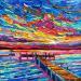 Painting Colorful seascape by Georgieva Vanya | Painting Figurative Landscapes Oil