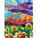 Painting Sunny fields by Georgieva Vanya | Painting Figurative Landscapes Oil