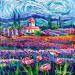 Gemälde Lavender in Provence von Georgieva Vanya | Gemälde Figurativ Landschaften Öl