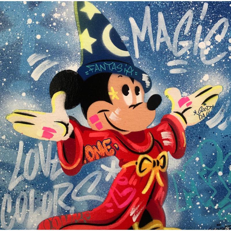 Painting Mickey Fantasia by Kedarone | Painting Pop-art Pop icons Graffiti Acrylic
