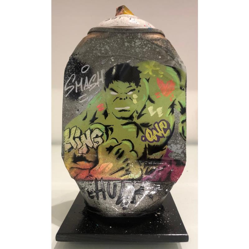 Sculpture Hulk par Kedarone | Sculpture Pop-art Acrylique, Graffiti Icones Pop