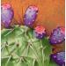 Painting Cactus by Tchirieff Katia | Painting Figurative Still-life Oil