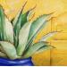 Painting Agave by Tchirieff Katia | Painting Figurative Still-life Oil
