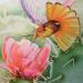 Peinture Mini colibri par Tchirieff Katia | Tableau Figuratif Natures mortes Huile