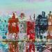Painting Afternoon in Amsterdam by Rodrigues Bené | Painting Figurative Urban Acrylic