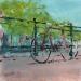 Painting My bike - my life by Rodrigues Bené | Painting Figurative Urban Acrylic