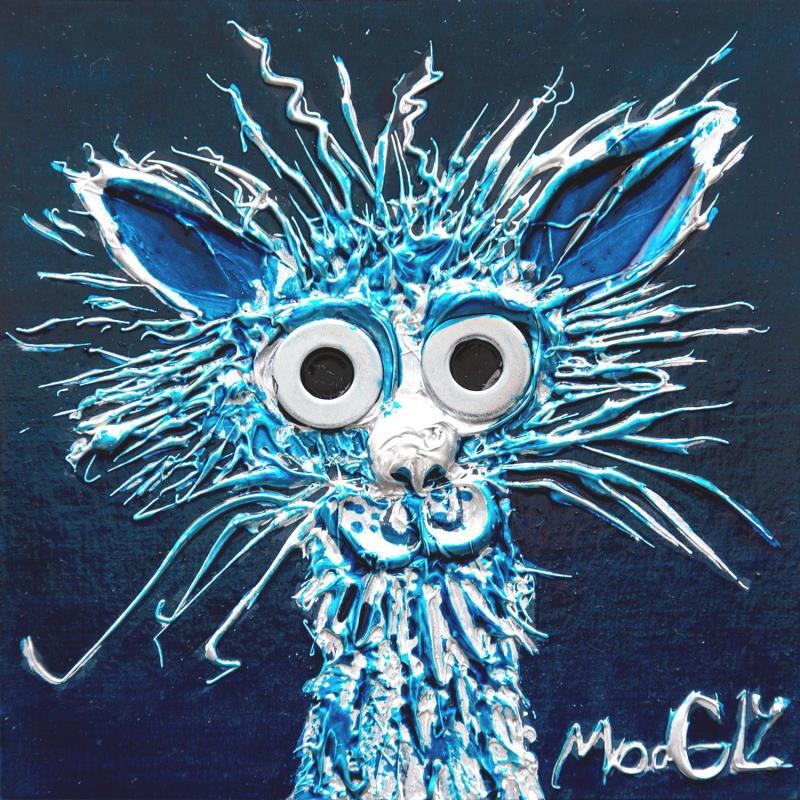 Painting Guillerus by Moogly | Painting Raw art Acrylic, Cardboard, Pigments, Resin Animals