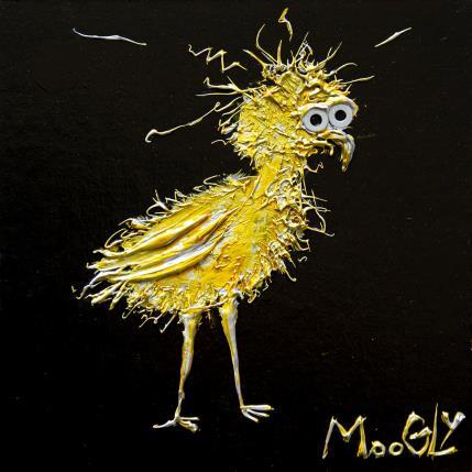 Painting Luminus by Moogly | Painting Raw art Acrylic, Cardboard, Pigments, Resin Animals, Pop icons