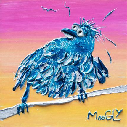 Painting Phobicus by Moogly | Painting Raw art Acrylic, Cardboard, Pigments, Resin Animals, Pop icons
