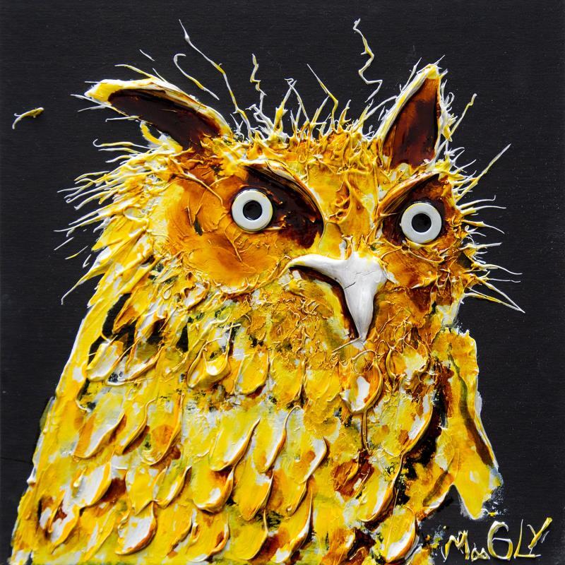 Painting Irritablus by Moogly | Painting Raw art Acrylic, Cardboard, Pigments, Resin Animals
