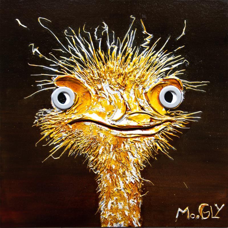 Gemälde Controlus von Moogly | Gemälde Art brut Tiere Acryl Harz Pigmente