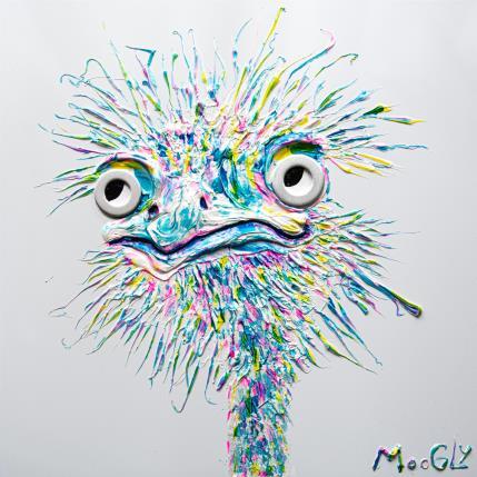 Painting Multifacius by Moogly | Painting Raw art Acrylic, Pigments, Resin Animals