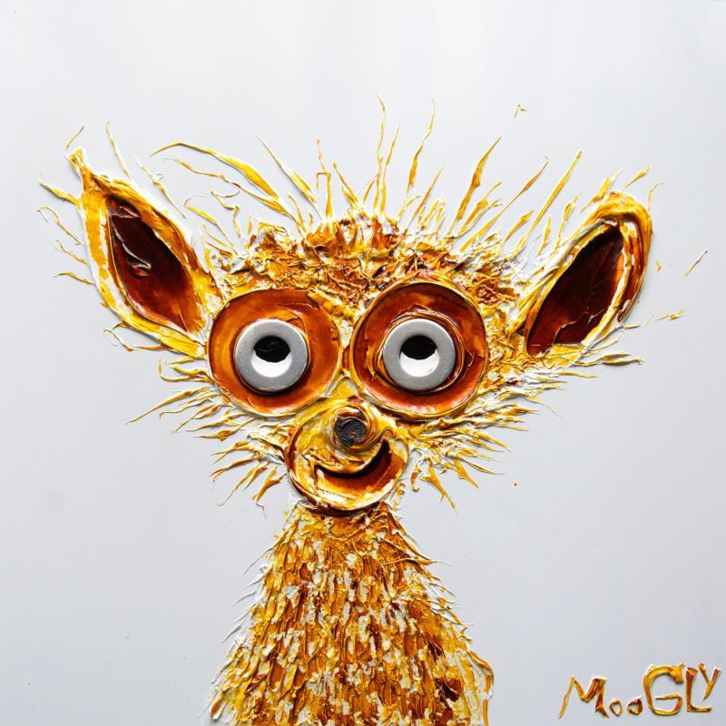 Painting Fantasmicus by Moogly | Painting Raw art Animals Acrylic Resin Pigments