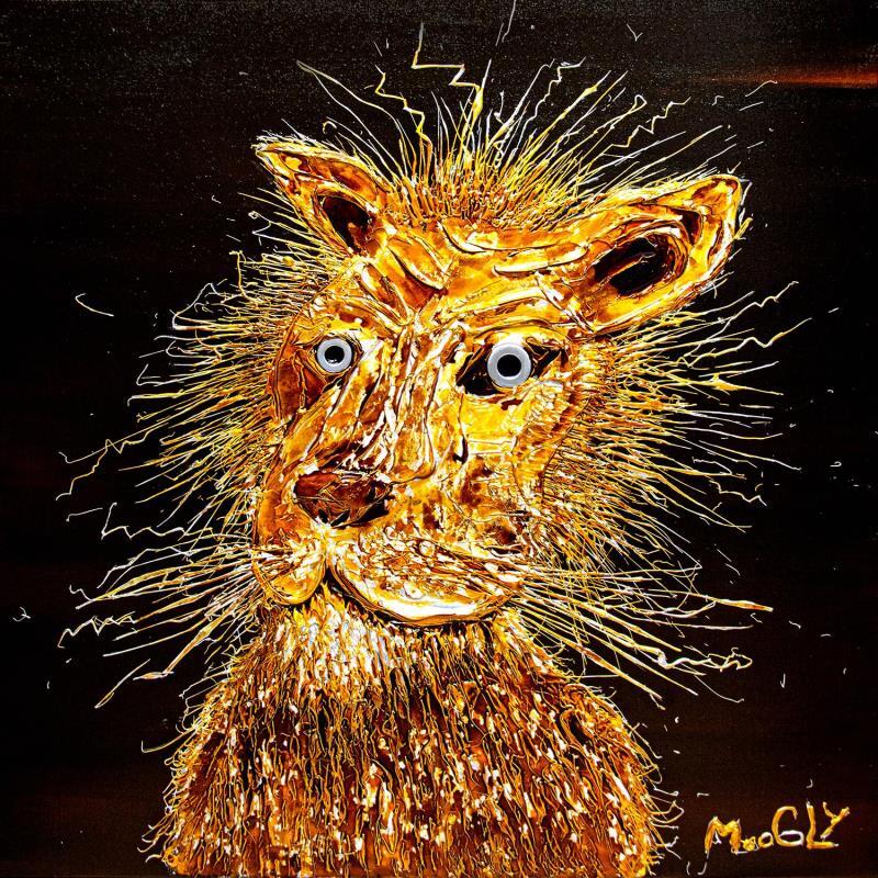 Painting Maestrus by Moogly | Painting Raw art Acrylic, Cardboard, Pigments, Resin Animals