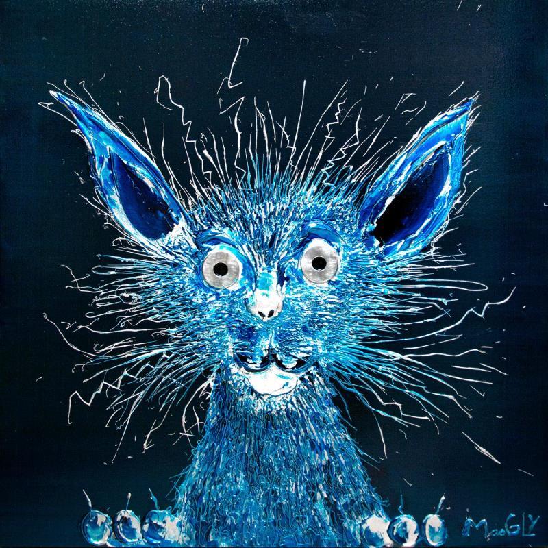 Painting Pilositus by Moogly | Painting Raw art Acrylic, Cardboard, Pigments, Resin Animals