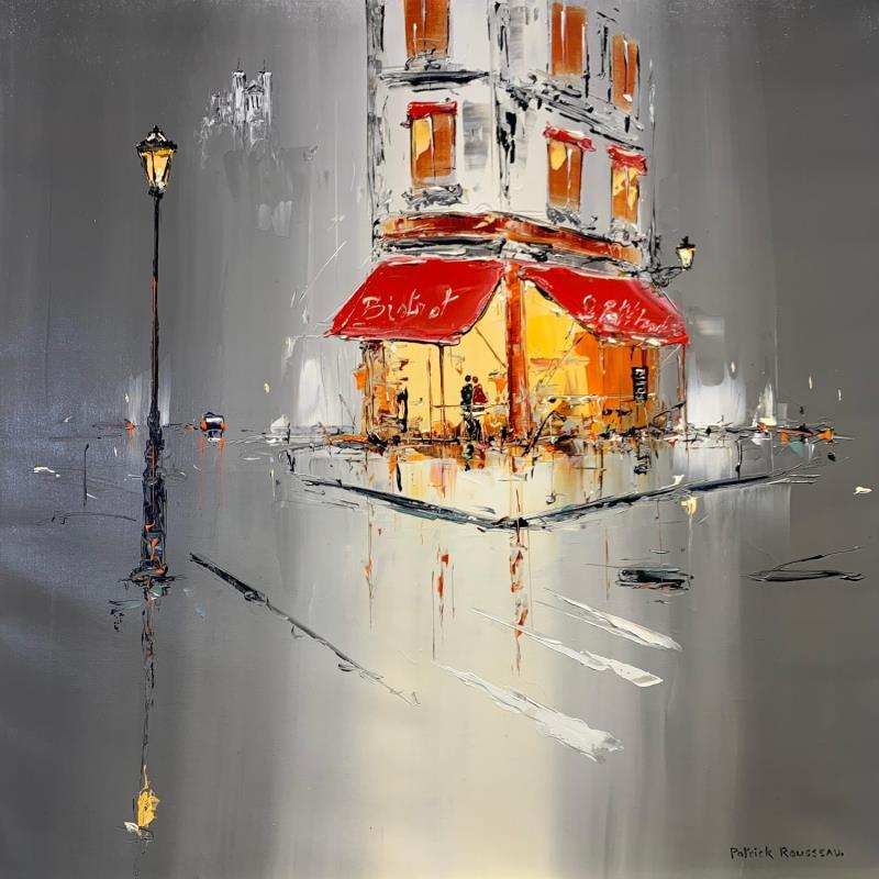 Painting Brève rencontre by Rousseau Patrick | Painting Figurative Urban Oil