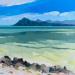 Peinture Vers les îles par Clavel Pier-Marion | Tableau Impressionnisme Paysages Bois Huile