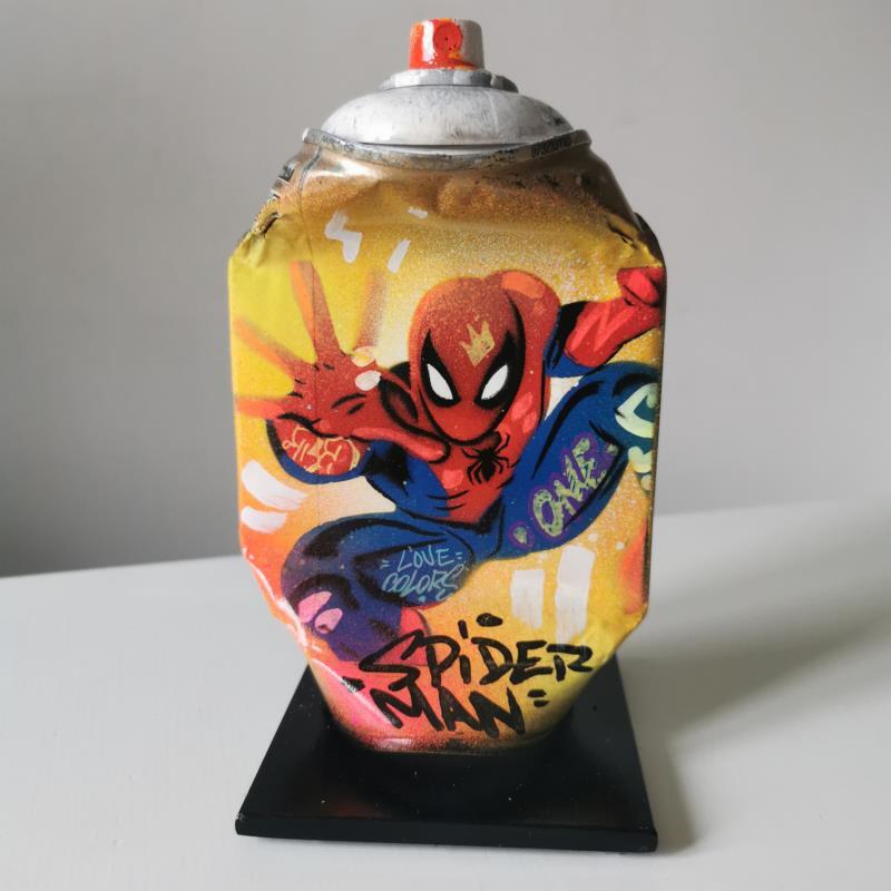 Skulptur Spider man von Kedarone | Skulptur Pop-Art Pop-Ikonen Graffiti Acryl