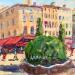 Painting Fontaine moussue by Arkady | Painting Figurative Oil