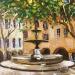 Peinture Fontaine Provençale par Arkady | Tableau Figuratif Huile