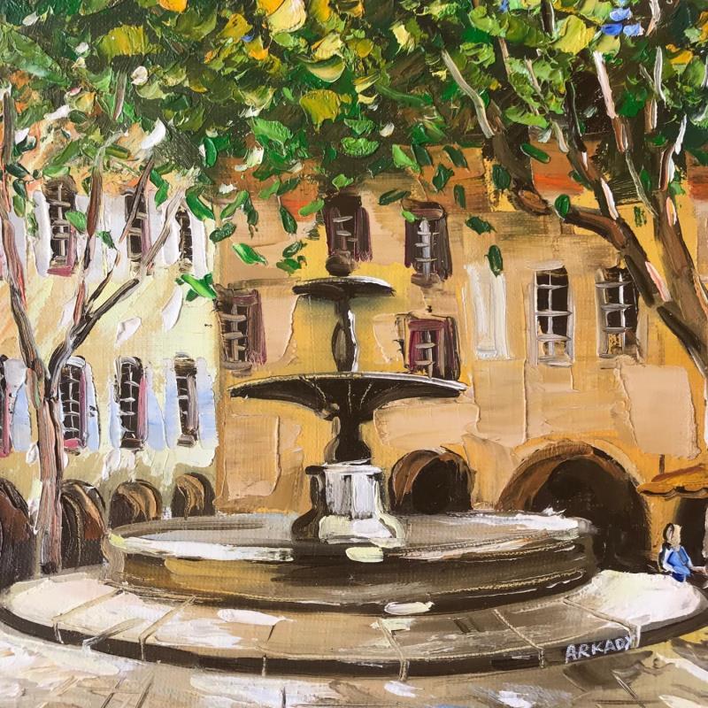 Painting Fontaine Provençale by Arkady | Painting Figurative Oil