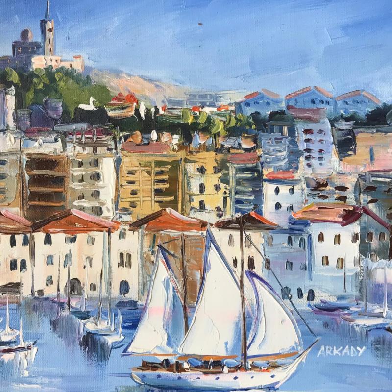 Gemälde Marseille von Arkady | Gemälde Figurativ Öl
