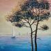 Gemälde Douces chaleurs von Blandin Magali | Gemälde Figurativ Landschaften Öl