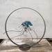 Sculpture Méduse XL Bleu aquamarine by Eres Nicolas | Sculpture Figurative Animals Metal