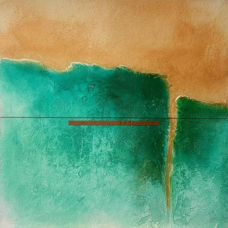 Painting Abstraction #1971 by Hévin Christian | Painting Abstract Acrylic, Oil, Pastel, Wood Minimalist