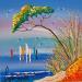 Peinture La plage de nos amours par Fonteyne David | Tableau Figuratif Paysages Acrylique