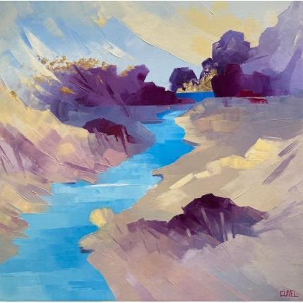 Painting Géologie by Clavel Pier-Marion | Painting Impressionism Oil Landscapes