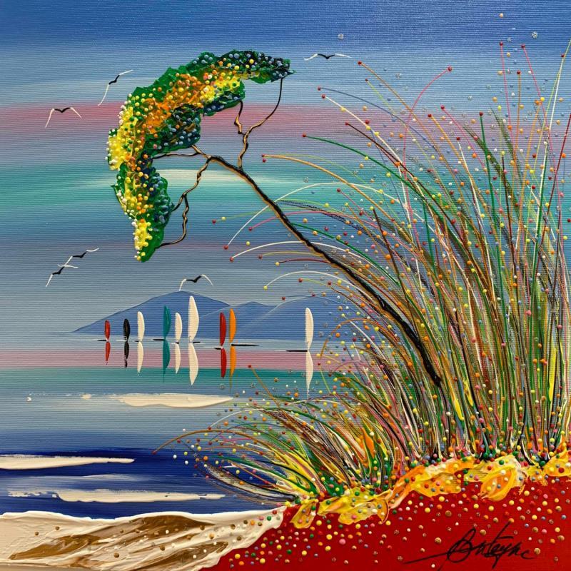Painting Les coquelicots de la mer by Fonteyne David | Painting Figurative Acrylic Marine