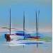 Peinture Voyage en mer par Munsch Eric | Tableau Figuratif Marine Huile Acrylique