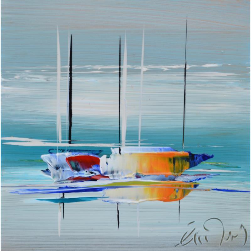 Painting L'éclaircie by Munsch Eric | Painting Figurative Acrylic, Oil Marine