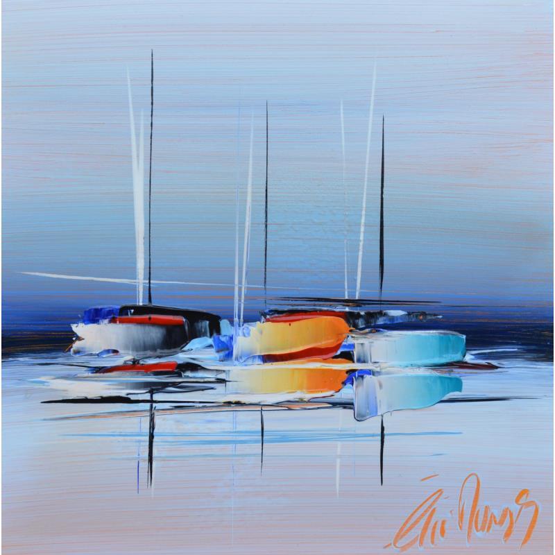 Painting Voyage en mer by Munsch Eric | Painting Figurative Marine Oil Acrylic