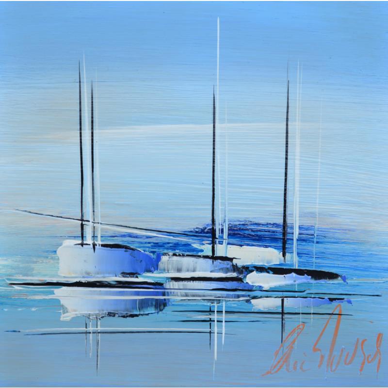 Painting Marine bleu by Munsch Eric | Painting Figurative Acrylic, Oil Marine, Pop icons