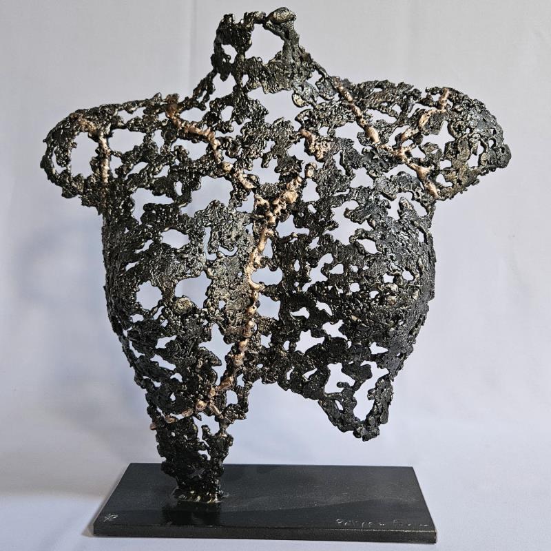 Skulptur Belisama Boréale von Buil Philippe | Skulptur Figurativ Bronze, Metall Alltagsszenen, Modus