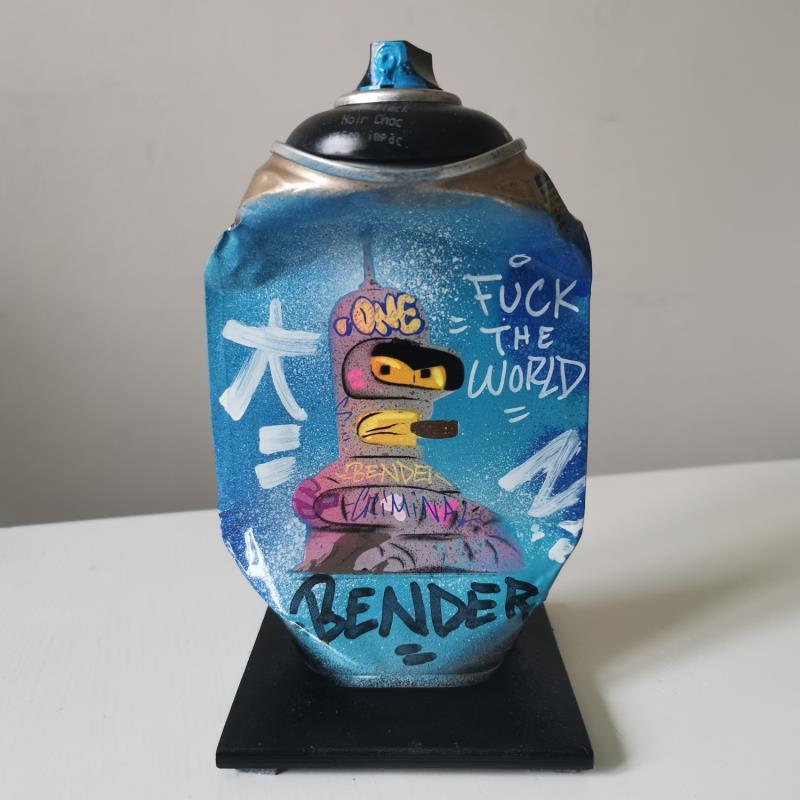 Sculpture Bender King by Kedarone | Sculpture Pop-art Pop icons Graffiti Acrylic