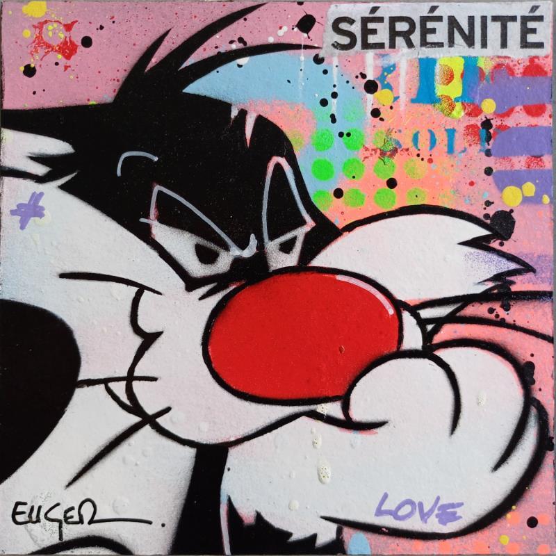 Painting SERENITE by Euger Philippe | Painting Pop-art Acrylic, Gluing Pop icons