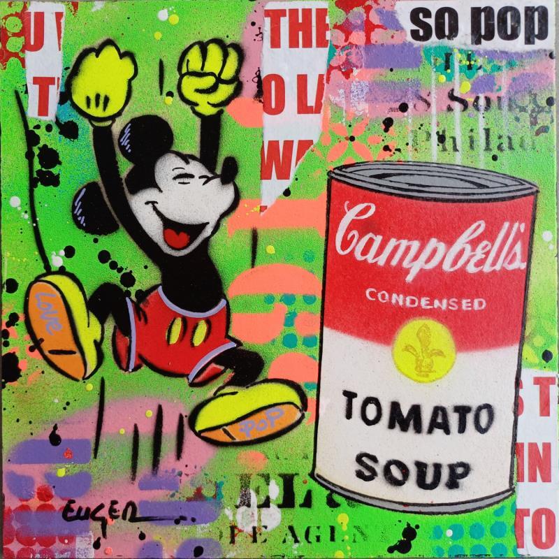 Gemälde SO POP von Euger Philippe | Gemälde Pop-Art Pop-Ikonen Acryl Collage