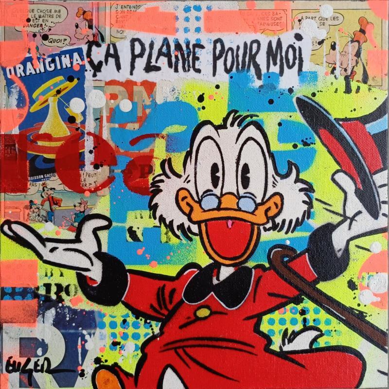 Painting CA PLANE... by Euger Philippe | Painting Pop-art Pop icons Acrylic Gluing