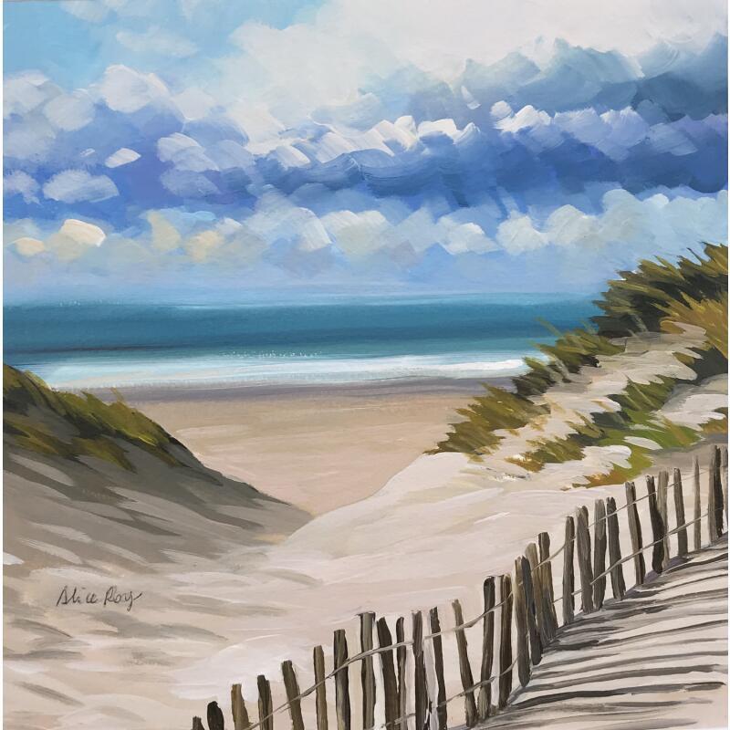Painting Les ganivelles by Alice Roy | Painting Figurative Oil Landscapes, Marine, Nature