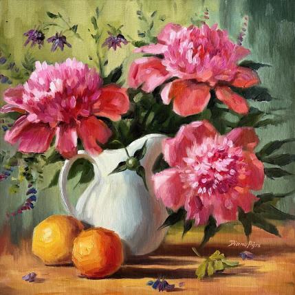 Painting Blooms of Elegance by Pigni Diana | Painting Figurative Oil