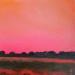 Painting Walking by the pink sky by Herz Svenja | Painting Abstract Landscapes Acrylic