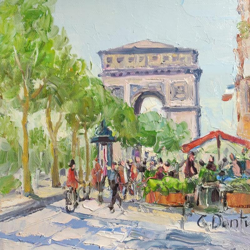 Painting L' Arc de Triomphe  by Dontu Grigore | Painting Figurative Urban Oil